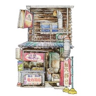 台灣街屋-嘉義排骨酥店-數位微噴懷舊海報