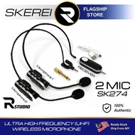 Skerei SK-274 Uhf Headset Wireless Microphone Pairing for Rolton Voice Amplifier