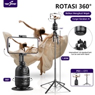 TOMBOL Topspot P03 Auto Face Tracking Tongsis Tripod Selfie Stick 185CM Handphone Gimbal Stabilizer 