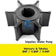 Water Pump Impeller 8HP / 9.8HP / 9.9HP Mercury Tohatsu Outboard - 3B2-65021-1 / 47-8037481