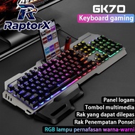 Gaming Keyboard Mechanical Keyboard GK70 Waterproof RGB Gaming Keyboard for PC Laptop hp / Esports G
