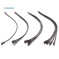 [Aus-t] 1Pc Fan Splitter Cable 4pin Adapter Cable 1 to 1 2 3 4 Computer CPU Fan Splitter PC Fan Exte