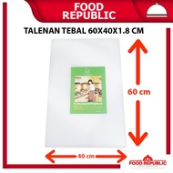 THICK RESTO PLASTIC CUTTING BOARD 60x40x1.8CM LARGE WHITE CUTTING BOARD