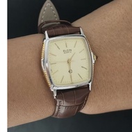 Elgin Vintage Tonneau Shaped Mens Watch Japan