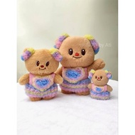 (Delivery 1-7 Days) Butterbear Set Butter Bear Of 3 Fluffy Cups (Heart Shirt Cup Skirt 1 Pair Of Cup
