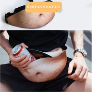 SIMPLESHOPLS Belt Bag, Funny  Belly Funny Pack, Pop Creative Storage Bag Men
