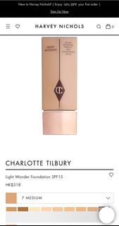 Charlotte Tilbury  Light Wonder Foundation #7 粉底