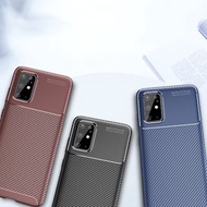 甲殼蟲系列 碳纖絲紋 TPU 手機軟套 保護殼 Synthetic Fiber Phone Case TPU Soft Cover For Apple iPhone 12 系列 & 三星 Samsun