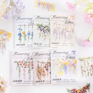 (7A) transparent sticker flower vine landscape flower vines journaling