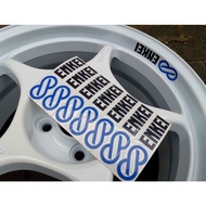 Rim Sticker Enkei Rpo1 1set8pcs Auto option Myvi Wira Axia Alza Saga Flx Waja Persona Vios City/Spor