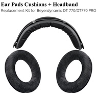 Replacement Kit for Beyerdynamic DT 770 / DT770 PRO / DT880 DT990 Pro Headphones, Velour Ear Pads Cu