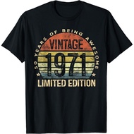50 Year Old Gifts Vintage 1971 Limited Edition 50Th Birthday Gift Unisex T-Shirt