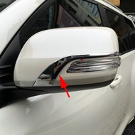 Chrome Car Side Rearview Mirror Strip Cover Trims For 2008-2021 Toyota Land Cruiser LC200 ABS Access