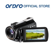 ORDRO กล้องวิดีโอ AC3 4K กล้องวีดีโอ60FPS ไนท์วิชั่น IR กล้องวล็อกกิ้งเครื่องบันทึกวีดีโอกล้อง WiFi