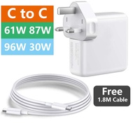 61W USB C Power Adapter Compatible With Macbook Pro Air USB C Charger,13 inch With Type C Charge Cab