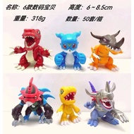 YCH 6pcs/set Digimon Adventure Agumon Greymon action figure