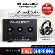 M-Audio M-Track Solo 2-Channel USB Audio Interface for Mac, PC & Mobile Phone with Crystal Preamp
