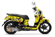 Sticker Full Body Decal + Stiker dashboard Motor Honda Scoopy Fi Sporty 2012 2013 2014 2015 2016 -