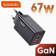 Toocki 67W GaN USB C Charger Quick Charge QC4.0 PD 3.0 PD 40W USB-C Type C Fast USB Charger