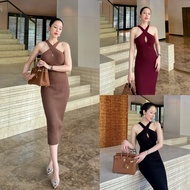 LITAS : MICHON DRESS Halter Neck Dinner Dress Woman