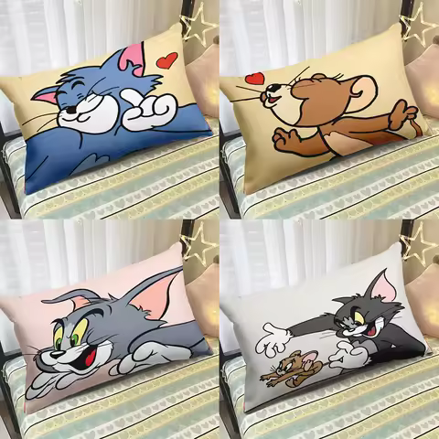 Tom and Jerry hug pillowcase surrounding cartoon Tom and Jerry long pillowcase sofa pillowcase child