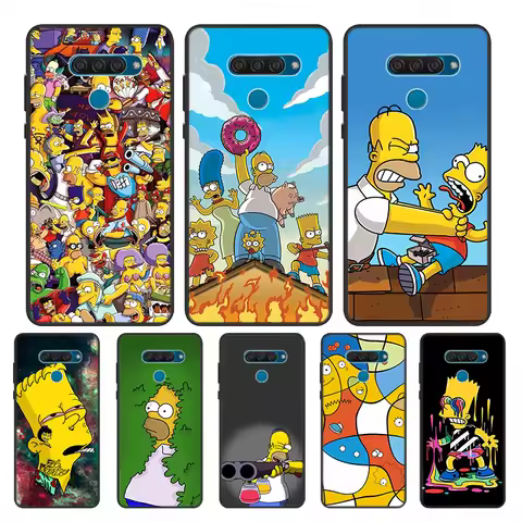 The Simpsons For Google Pixel 7 6 Pro 5 5A 4 4A XL Shell For LG Q60 V60 V50 V50S V40 V35 V30 5G Blac