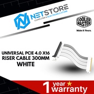 COOLER MASTER UNIVERSAL PCIE 4.0 X16 RISER CABLE 300MM WHITE - MCA-U000C-WPCI40-300