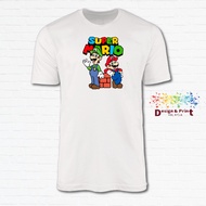 Mario and Luigi Bros Posing_Unisex T-Shirt Tshirt Baju 100% Cotton XS-XXL
