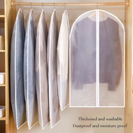 GANTUNGAN PEVA Anti-Dust Zipper Clothes Cover Clothes Hanger Cover Gown Suit