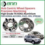 [BNN] 5 x 114.3 Hub Centric Wheel Spacer for Honda Accord , Civic & Stream (1 Piece)