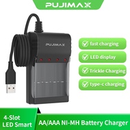 PUJIMAX battery charger NI-MH battery AA/AAA battery rechargeable battery charger fast charging