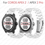 Transparent Resin Bracelet Strap For  COROS APEX 2 Pro / Coros Apex 2  Wrist Bracelet