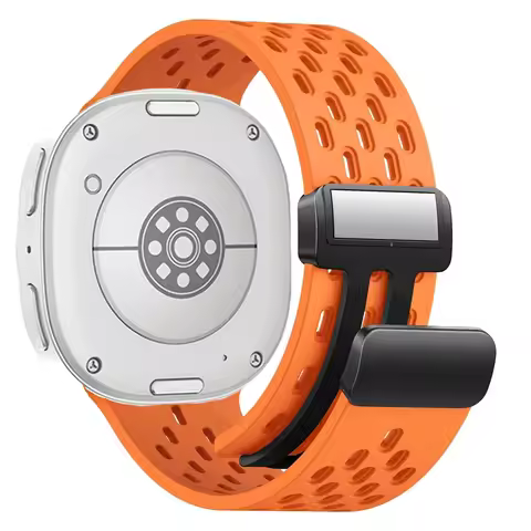Magnetic Band For Samsung Galaxy Watch 8 44mm 40mm Strap Silicone Sports Breathable Correa Bracelet 