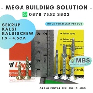 Skrup / Sekrup Kalsi, Skrup Kuning GRC, 1,9 cm - 4,5 cm - PER DUS