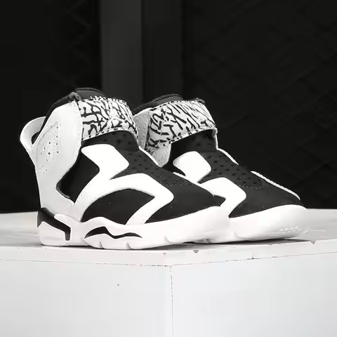 Nike genuine AIR JORDAN 6 baby children's Velcro replica basketball sports shoes CT4417-100