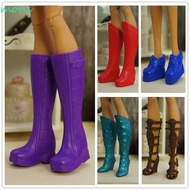 MONS 1 pair Doll Shoes 6 Styles Foot Length 3.4cm Plastic Long Knees Boots