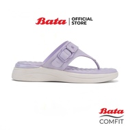 Bata บาจา Comfit รองเท้าเพื่อสุขภาพหูหนีบ เทคโลโลยีคุชชั่น สำหรับผู้หญิง รุ่น FANSY สีม่วง รหัส 6019