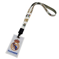 【A Sell Well】 Real Madrid Liverpool Chelsea Arsenal Football Team Logo Card Holder for Lanyard Meal 