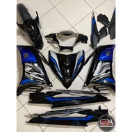 COVERSET LC 135 V2 V3 V4 HITAM SMX ORIGINAL HONG LEONG YAMAHA HLY STRIPE BIRU SILVER V7 SIAP TAMPAL