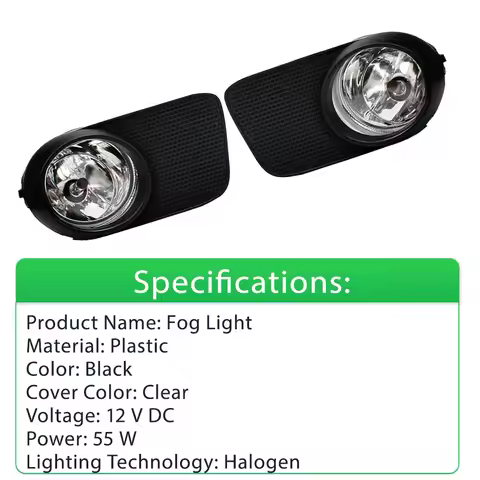 1 Pair Fog Light Kit with AccessoriesFog Light Kit For Toyota Wish Fit for Toyota Wish 2004-2007