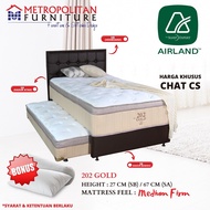 AIRLAND Spring bed 2in1 202 Gold FULL SET Kasur Springbed Sorong