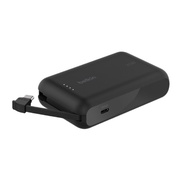 BELKIN BoostCharge Power Bank 10K with Integrated Cable （Black）