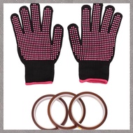 [M G L O] Heat Resistant Gloves and 3 Rolls 10mm X33M 108Ft Heat Press Tape, Heat Proof Gloves Glove
