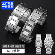 Suitable for Cartier Bracelet Tank Solo London Ronde Tank Steel Band Stainless Steel Strap Men Women