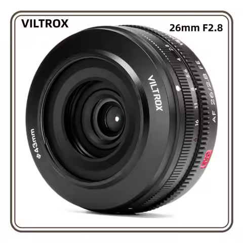 VILTROX 26mm F2.8 EVO Full Frame Lens Auto Focus Ultra-Thin Pancake Lens For Sony E Nikon Z Mount Ca