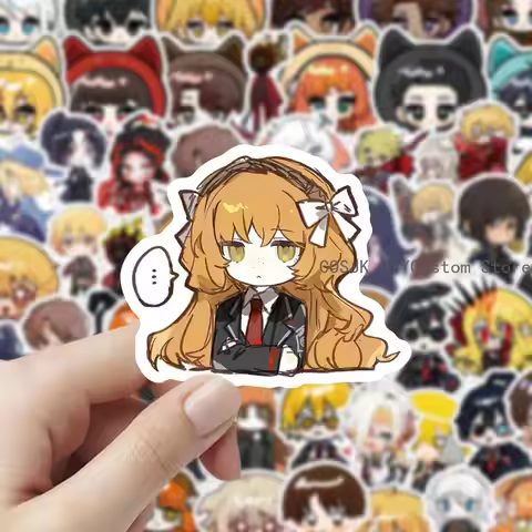 60Pcs Game Limbus Company Role Q-version Anime Stickers Decoration Laptop Phone Suitcase Notebook La
