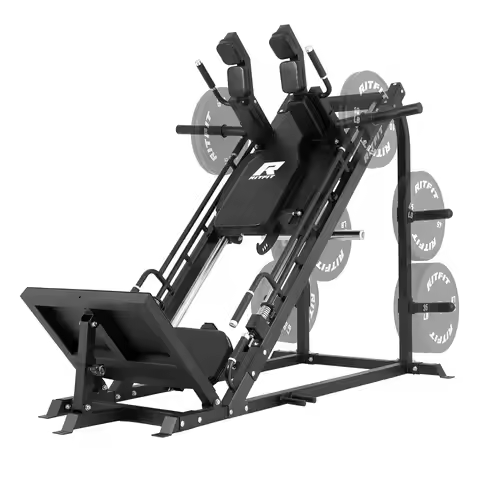 3-in-1 Leg Press Hack Squat Machine for Home Gym, 1500LB Capacity, Compact Space-Saving Design with 