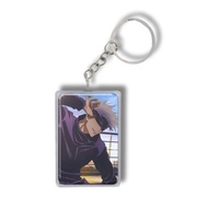 Bofurin - Gantungan Kunci Keychain Karakter Anime Jujutsu Kaisen Edition Persegi Panjang - Gojo Yuji