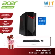 Acer Nitro N50-656-14400F Gaming Desktop (Intel Core i5-14400F/8GB-24GB RAM/512GB SSD/Intel Arc A380 6GB/W11 PRO (ESD)/3 YRS Warranty)