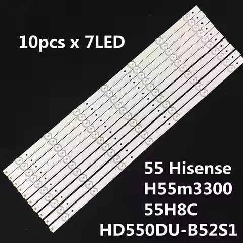 Original LED backlight H55m3300 55H8C HD550DU-B52S1 55 HD550DU B52 10X7 3030C V0 H55mec3050 Hd550du-